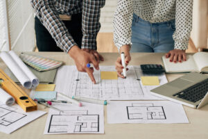 Lathomz team working on interior plans